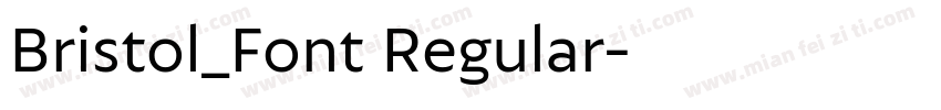 Bristol_Font Regular字体转换